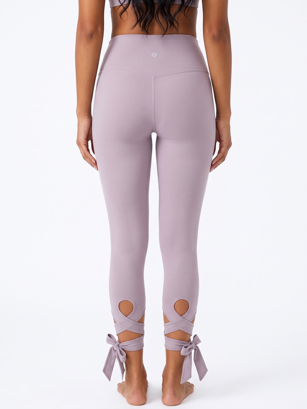 Lululemon Align Crop Love Knot Special Edition High Rise Nulu Ballerina Violet 6